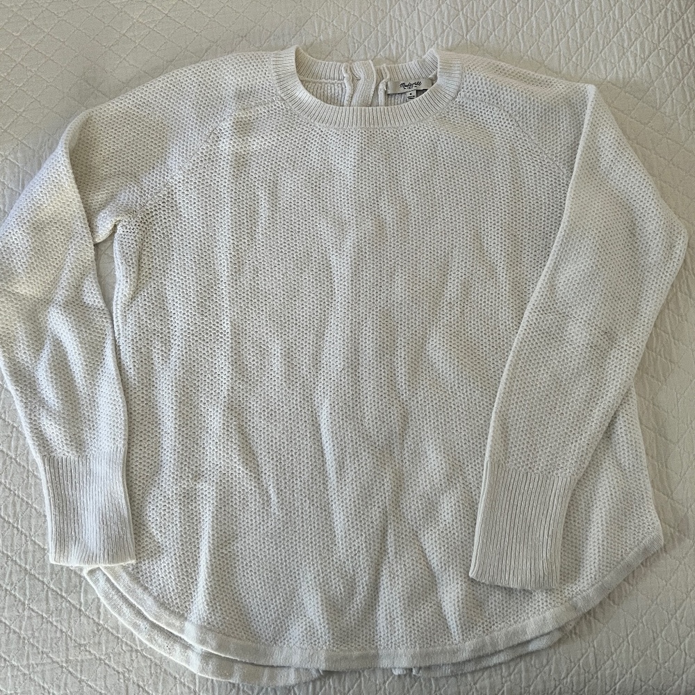 Madewell Back Button Sweater